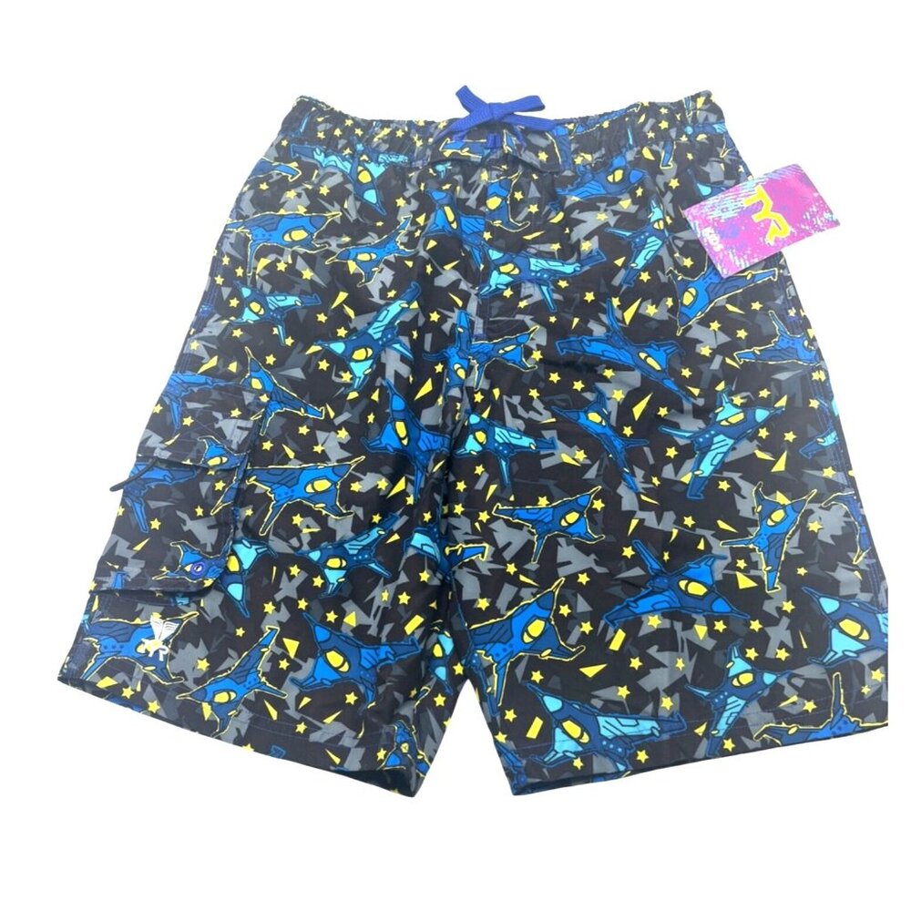 TYR  Boy’s Nightfight Challenger Swim Trunks, Size XL (16/18)